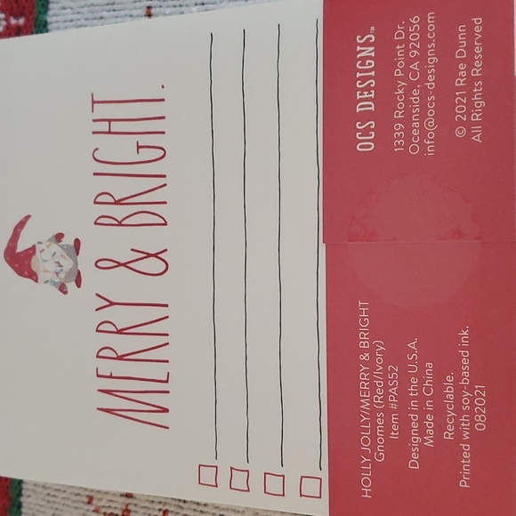 Rae Dunn 'Holly Jolly and Merry & Bright' Notepad Set - Picture 4 of 4